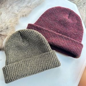 Pair of knit toques - locally made